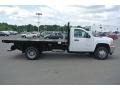 Summit White - Silverado 3500HD WT Regular Cab Stake Truck Photo No. 7