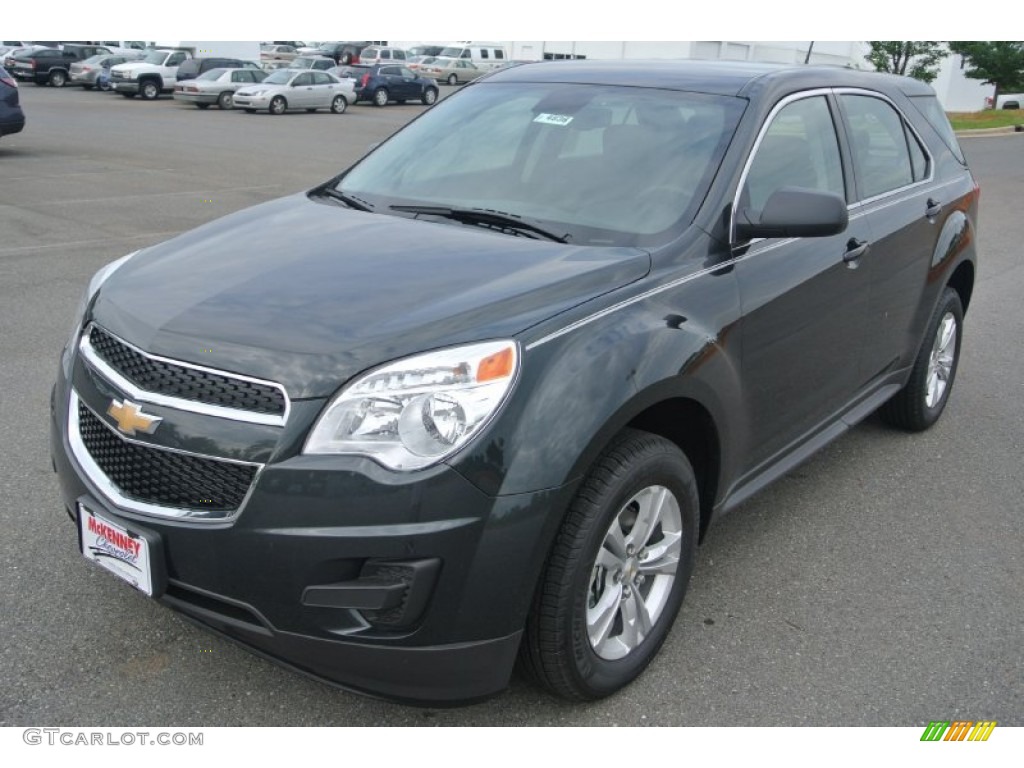 2013 Equinox LS - Ashen Gray Metallic / Jet Black photo #2
