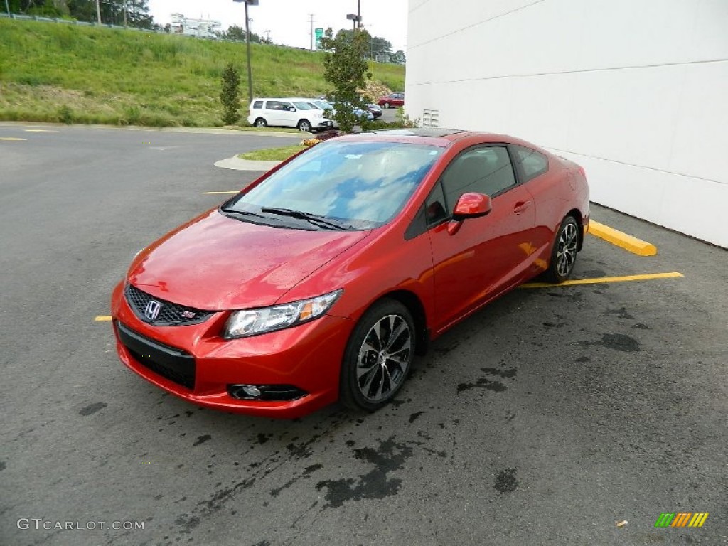 Sunburst Orange Pearl 2013 Honda Civic Si Coupe Exterior Photo #82387633