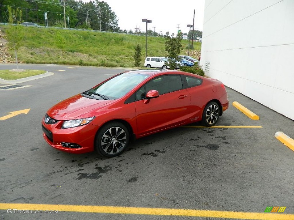 Sunburst Orange Pearl 2013 Honda Civic Si Coupe Exterior Photo #82387642
