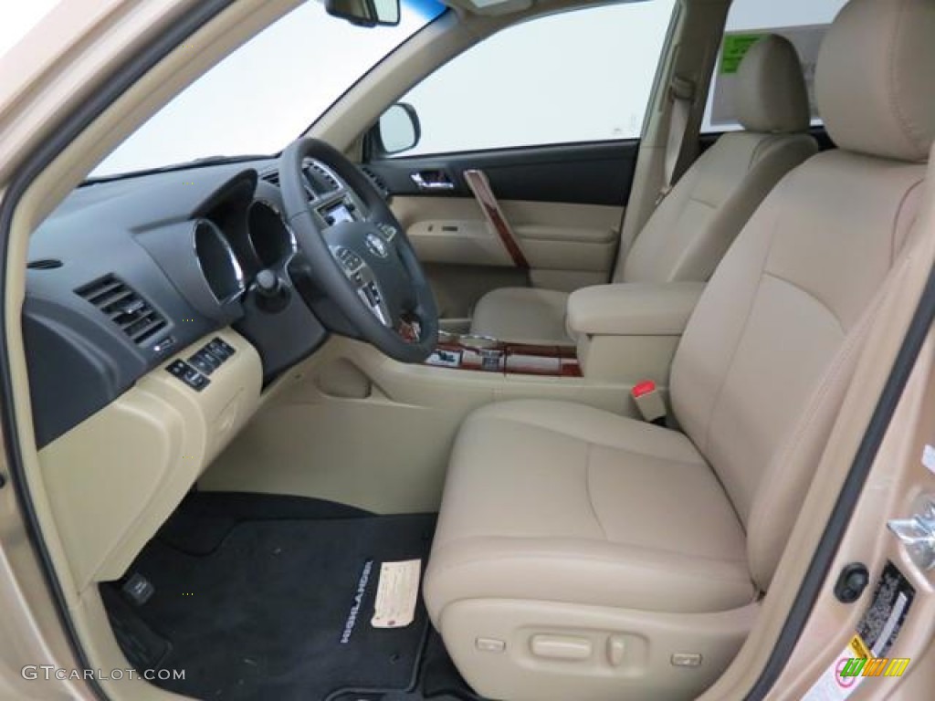 Sand Beige Interior 2013 Toyota Highlander Limited Photo #82387720