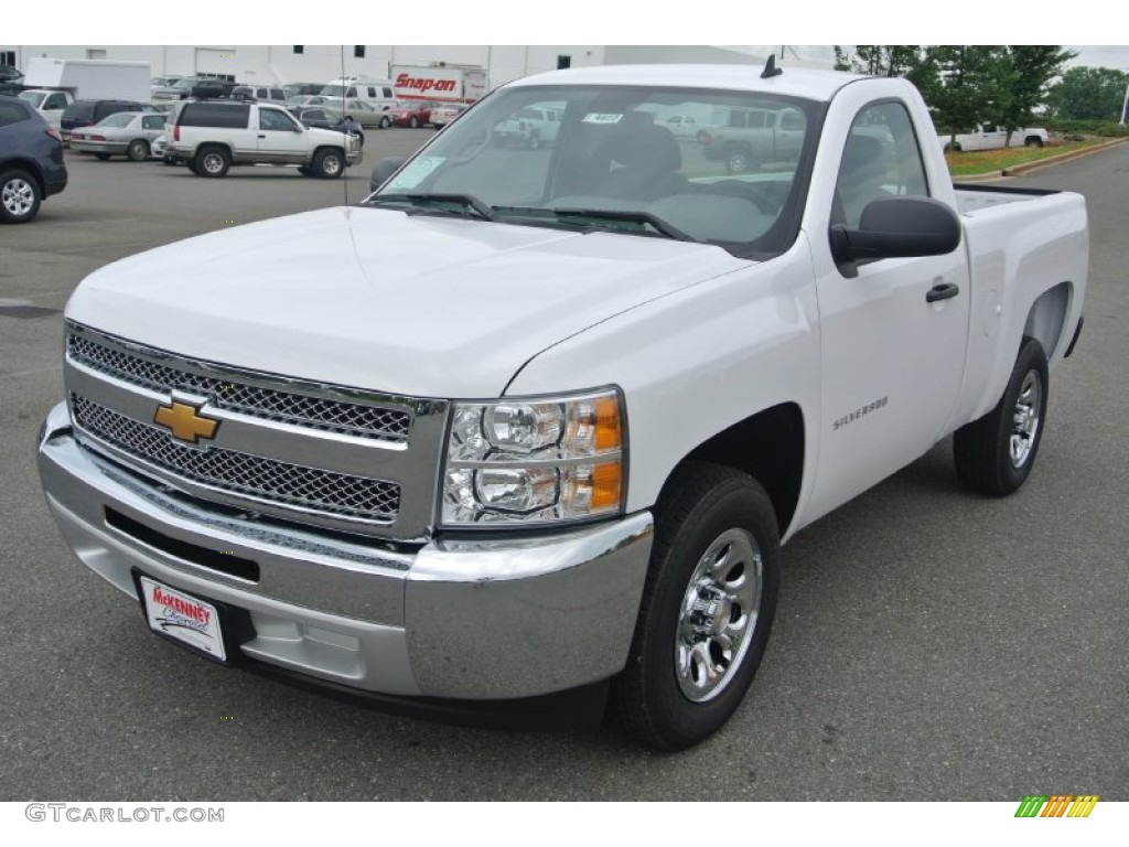 2013 Silverado 1500 LS Regular Cab - Summit White / Dark Titanium photo #2