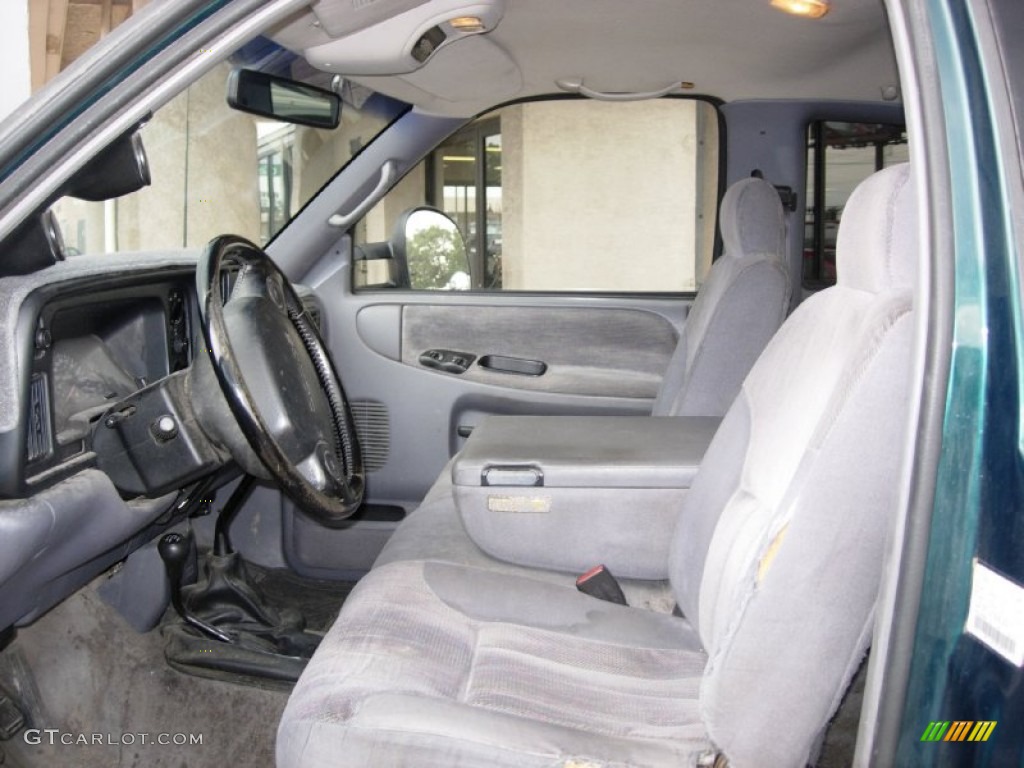Gray Interior 1997 Dodge Ram 2500 Laramie Extended Cab 4x4 Photo #82388381