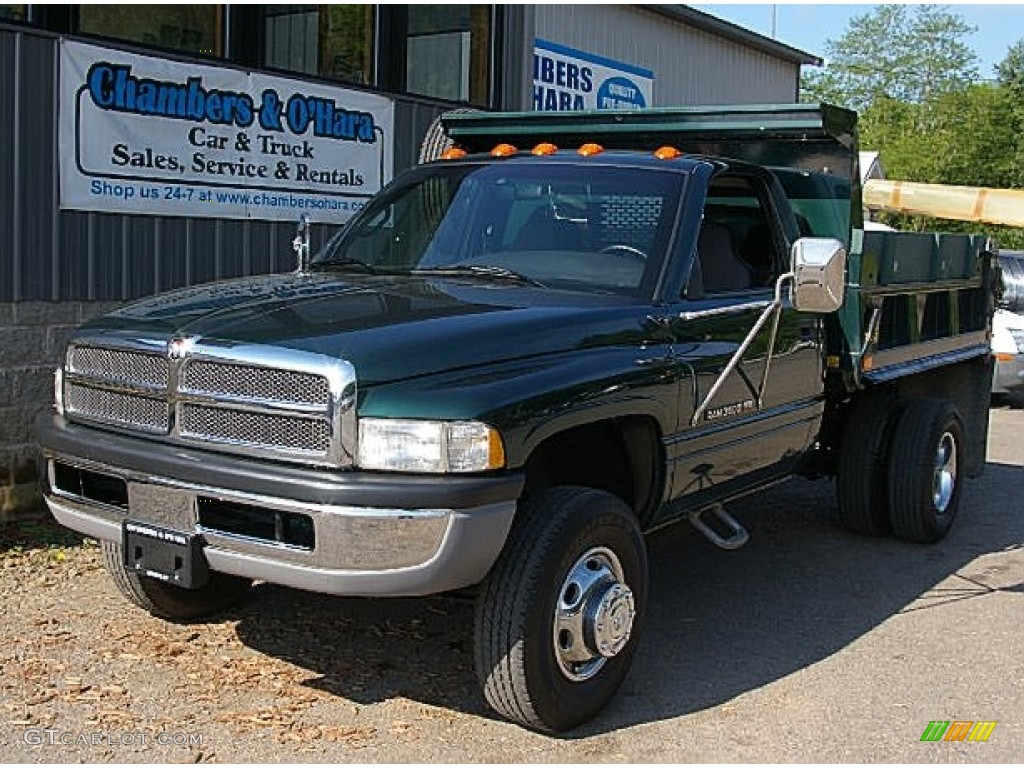 Forest Green Pearl Dodge Ram 3500