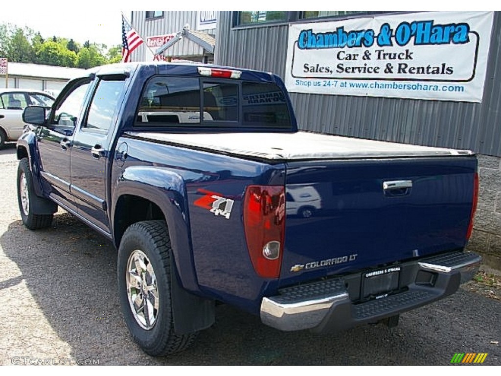 2009 Colorado Z71 Crew Cab 4x4 - Deep Navy Blue / Ebony photo #4