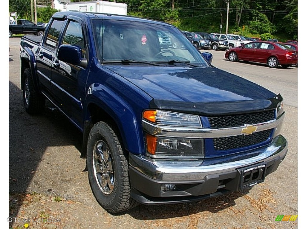 2009 Colorado Z71 Crew Cab 4x4 - Deep Navy Blue / Ebony photo #8
