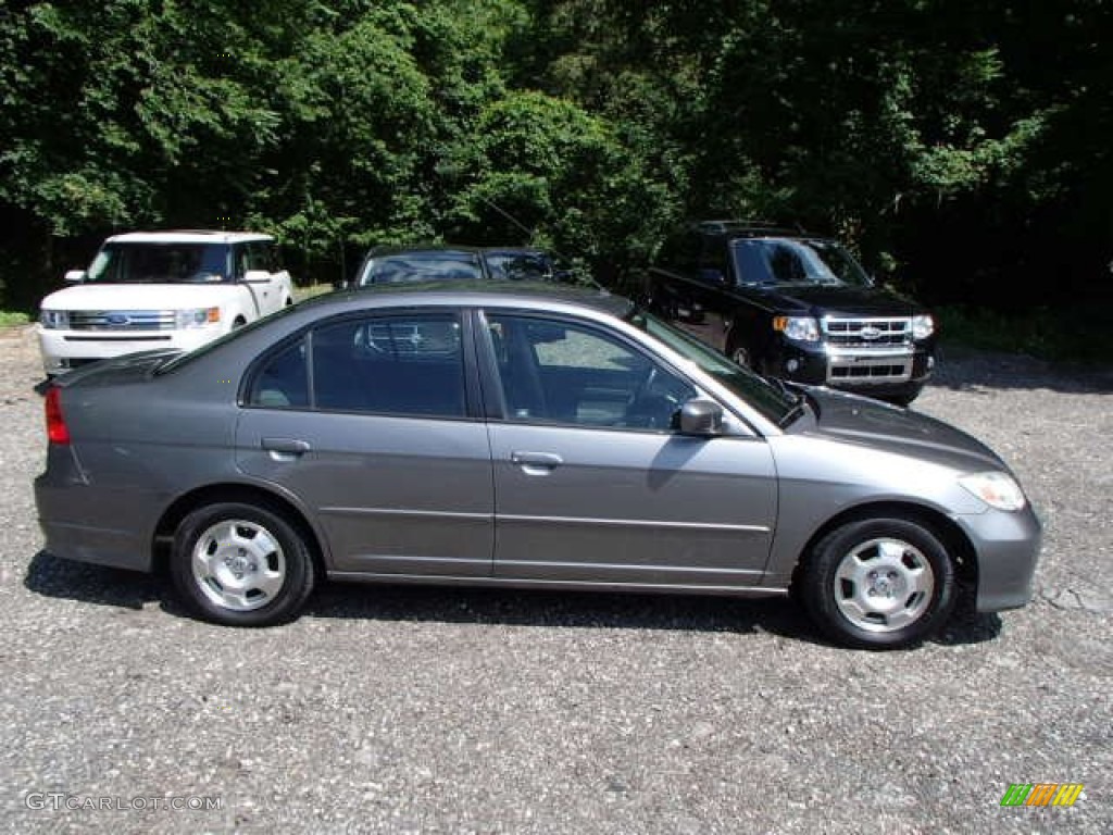 2004 Civic Hybrid Sedan - Magnesium Metallic / Gray photo #1