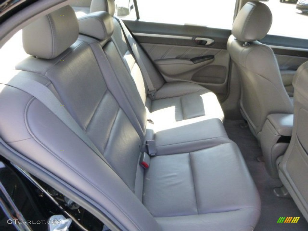 2010 Civic EX-L Sedan - Crystal Black Pearl / Gray photo #13