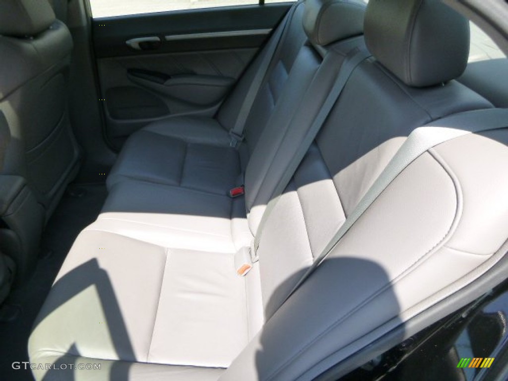 2010 Civic EX-L Sedan - Crystal Black Pearl / Gray photo #15