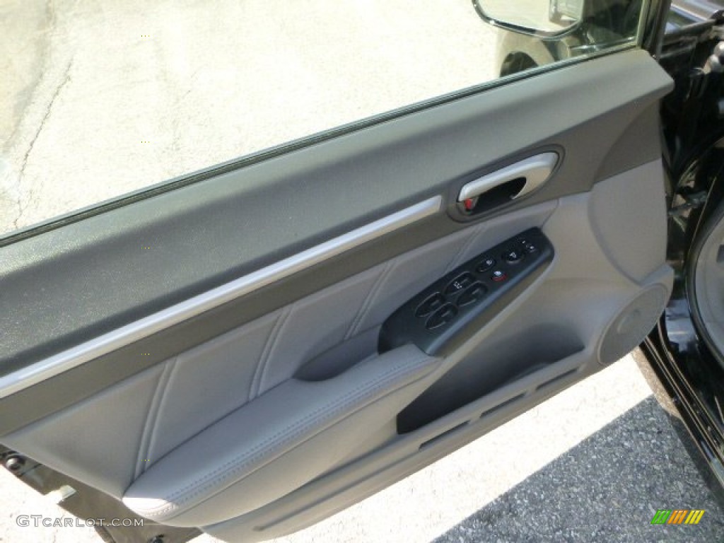 2010 Civic EX-L Sedan - Crystal Black Pearl / Gray photo #18