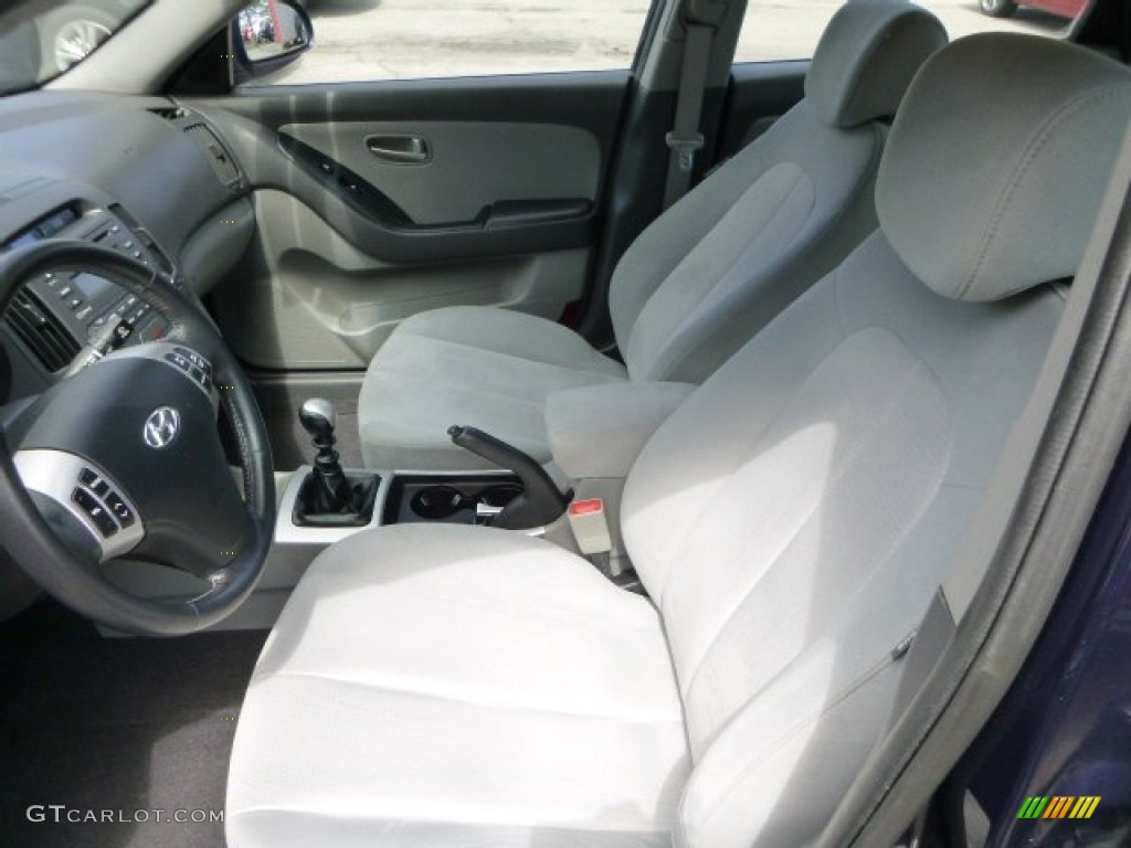 2008 Elantra GLS Sedan - Regatta Blue Metallic / Gray photo #15