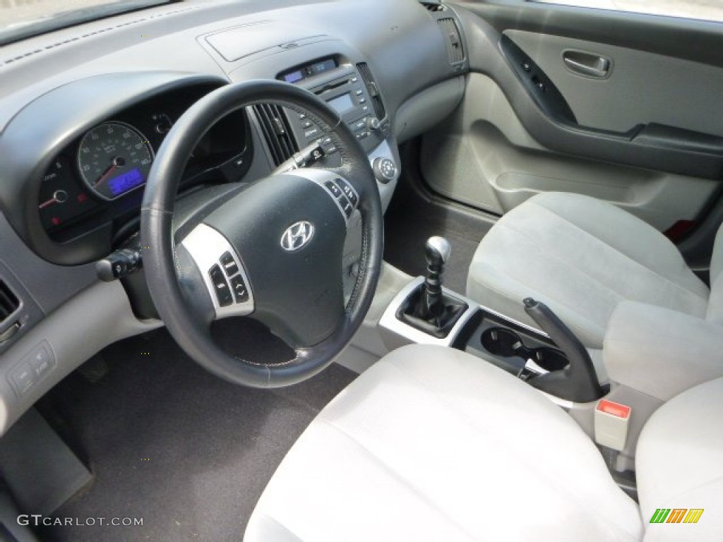 2008 Elantra GLS Sedan - Regatta Blue Metallic / Gray photo #20