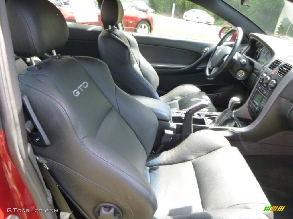 Black Interior 2006 Pontiac GTO Coupe Photo #82389229