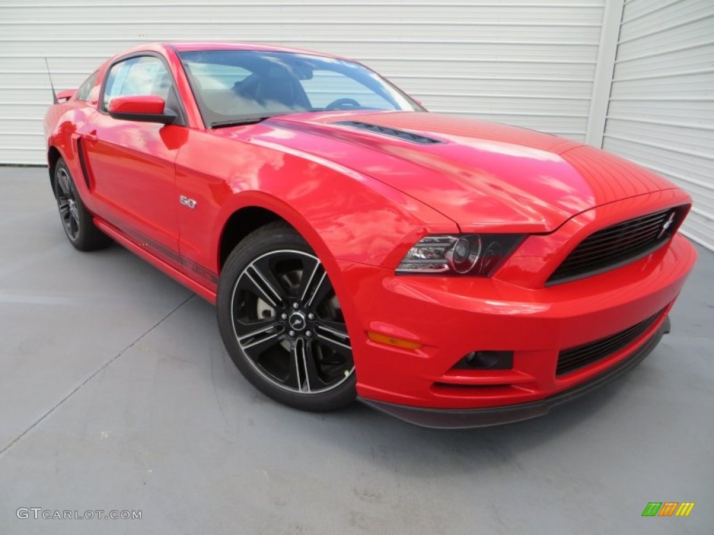 2014 Mustang GT/CS California Special Coupe - Race Red / California Special Charcoal Black/Miko Suede photo #1