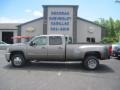 2013 Mocha Steel Metallic Chevrolet Silverado 3500HD LTZ Crew Cab 4x4 Dually  photo #1