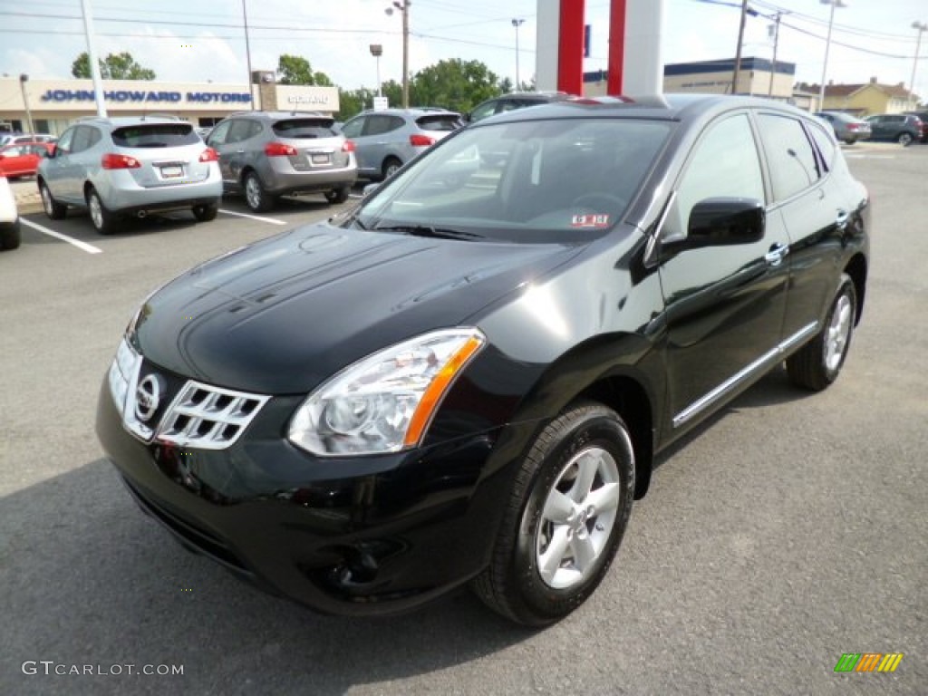 2013 Rogue S AWD - Super Black / Black photo #3