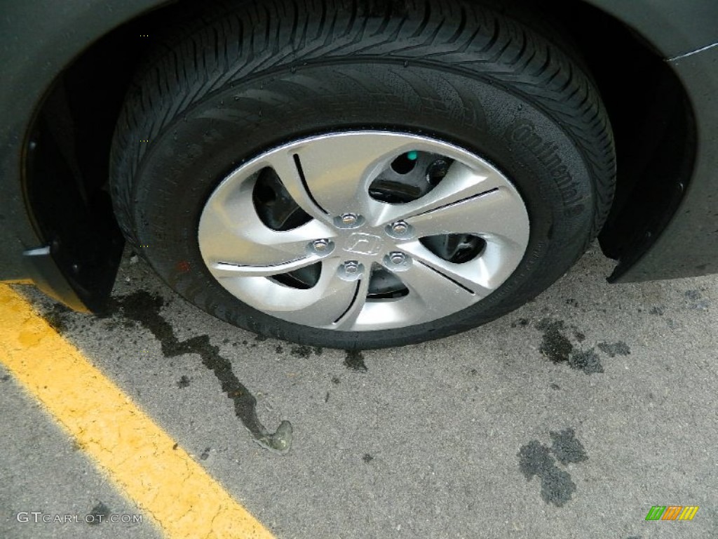 2013 Civic LX Sedan - Polished Metal Metallic / Black photo #8