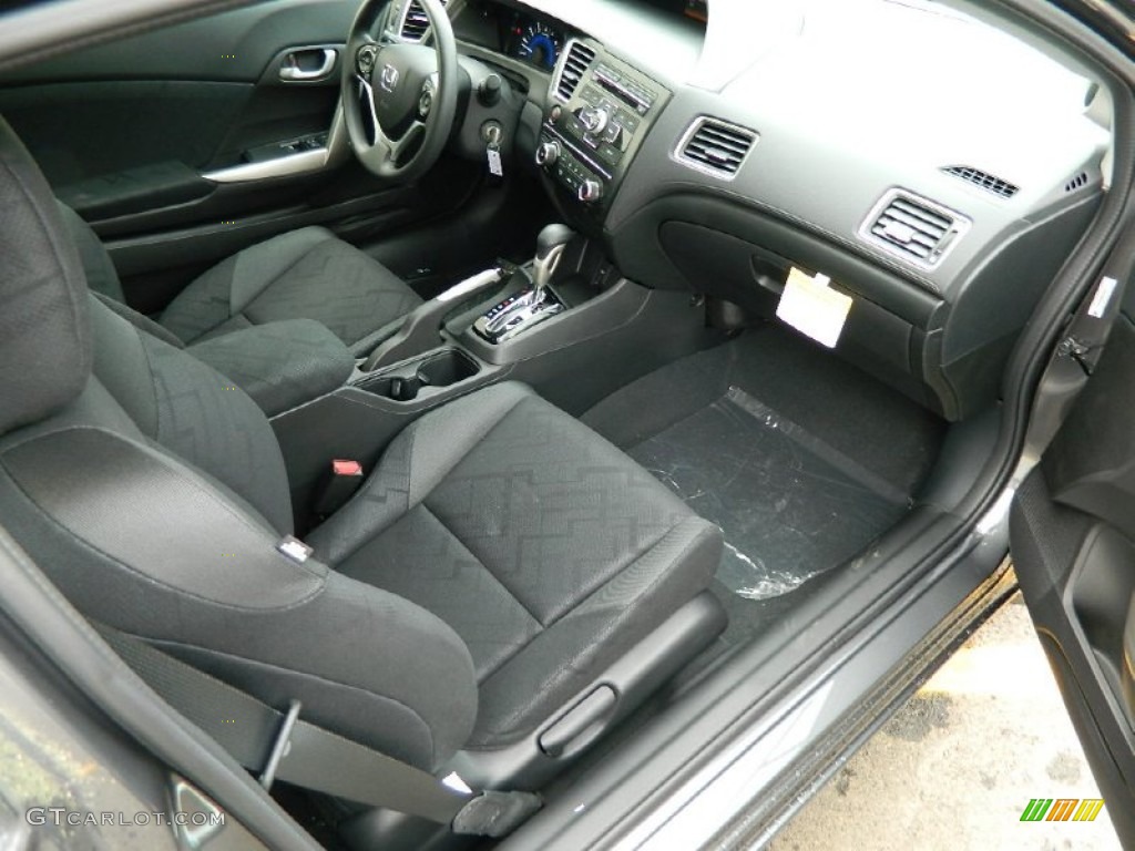 2013 Civic LX Sedan - Polished Metal Metallic / Black photo #12