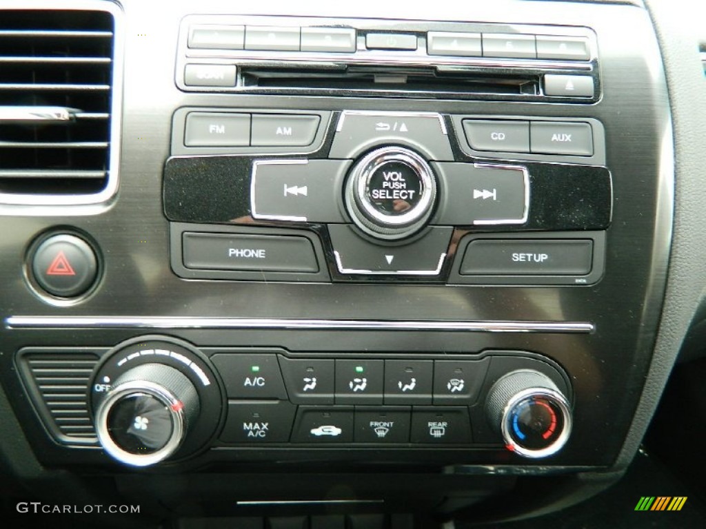 2013 Civic LX Sedan - Polished Metal Metallic / Black photo #14