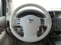 2010 Nissan Armada Stone Interior Steering Wheel Photo