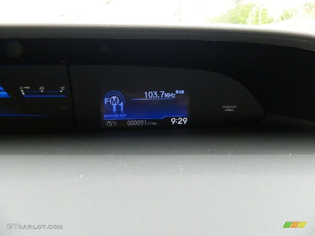 2013 Civic LX Sedan - Polished Metal Metallic / Black photo #19