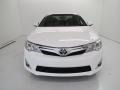 2013 Super White Toyota Camry XLE V6  photo #2