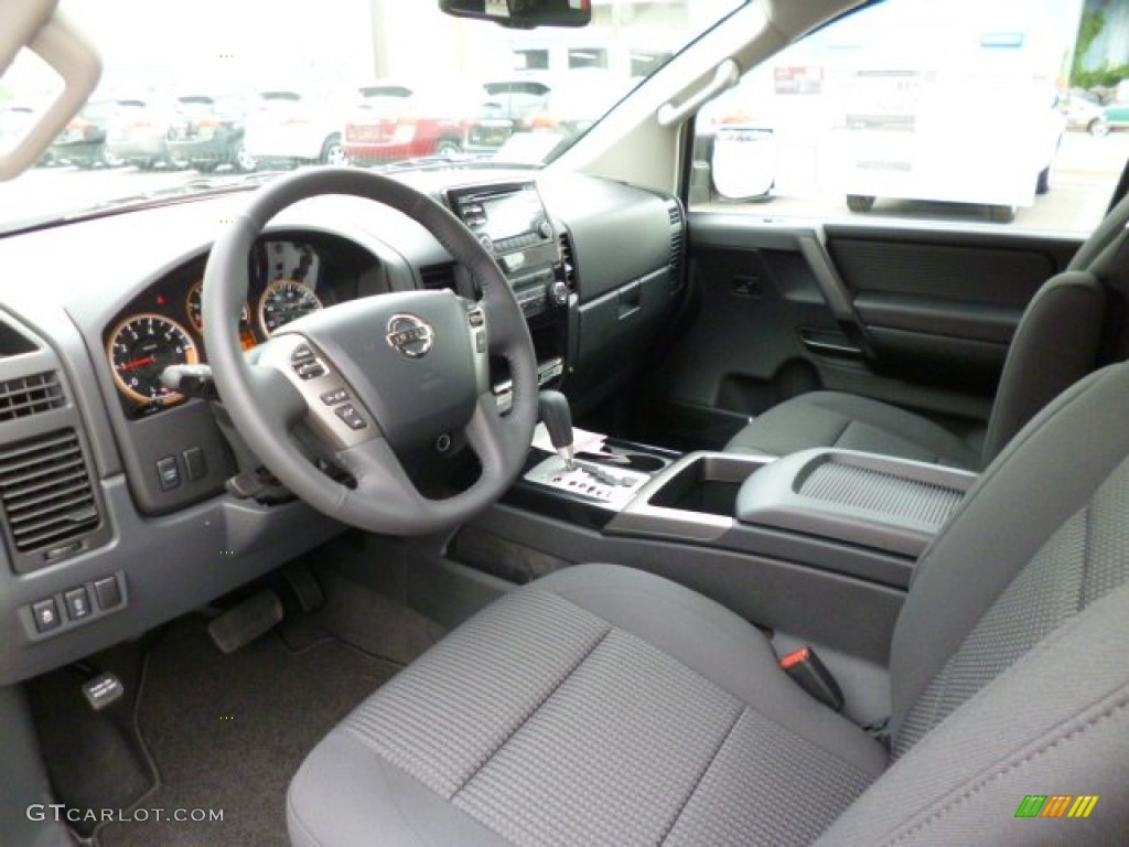 Charcoal Interior 2013 Nissan Titan SV King Cab 4x4 Photo #82391553