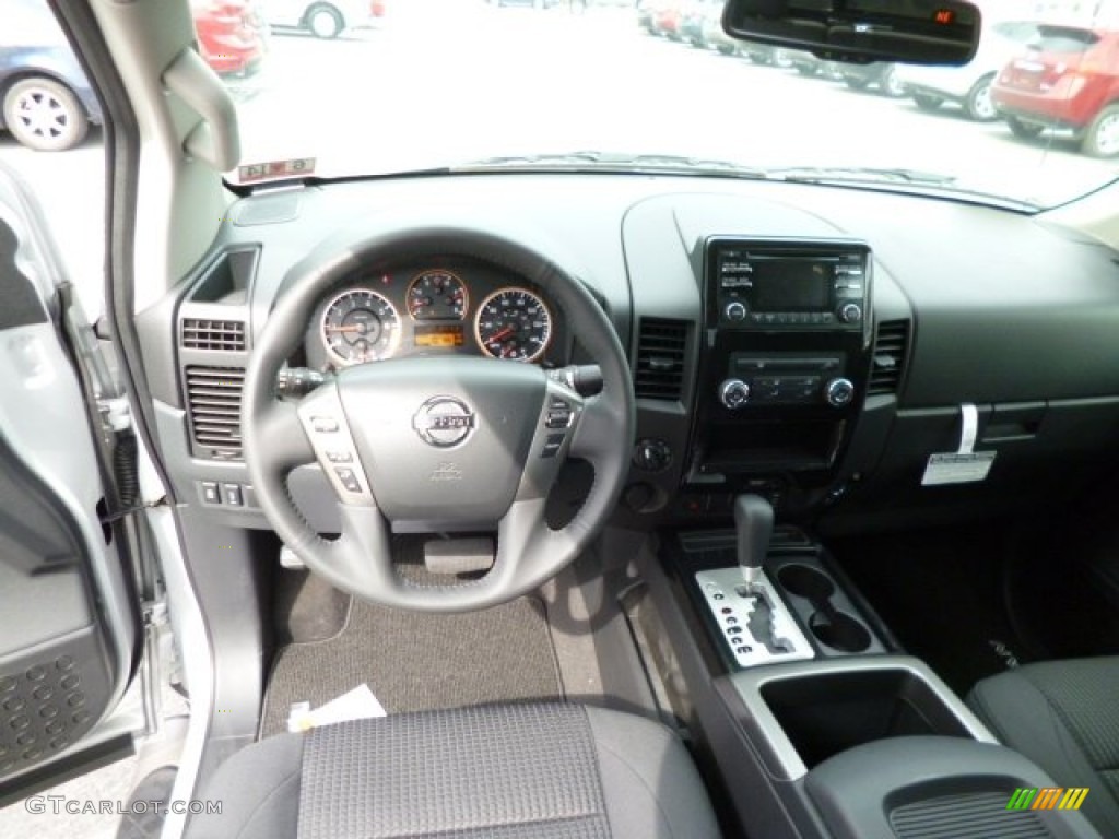 2013 Nissan Titan SV King Cab 4x4 Charcoal Dashboard Photo #82391989