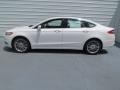 2013 White Platinum Metallic Tri-coat Ford Fusion SE 1.6 EcoBoost  photo #3