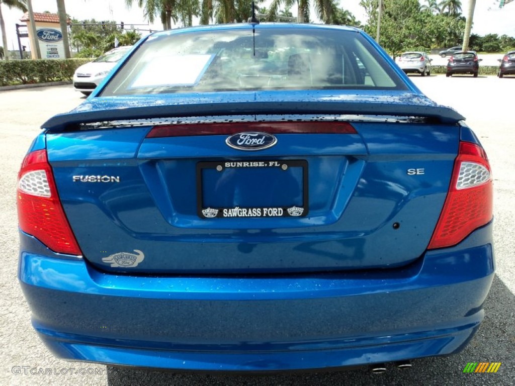 2011 Fusion SE - Blue Flame Metallic / Charcoal Black photo #7