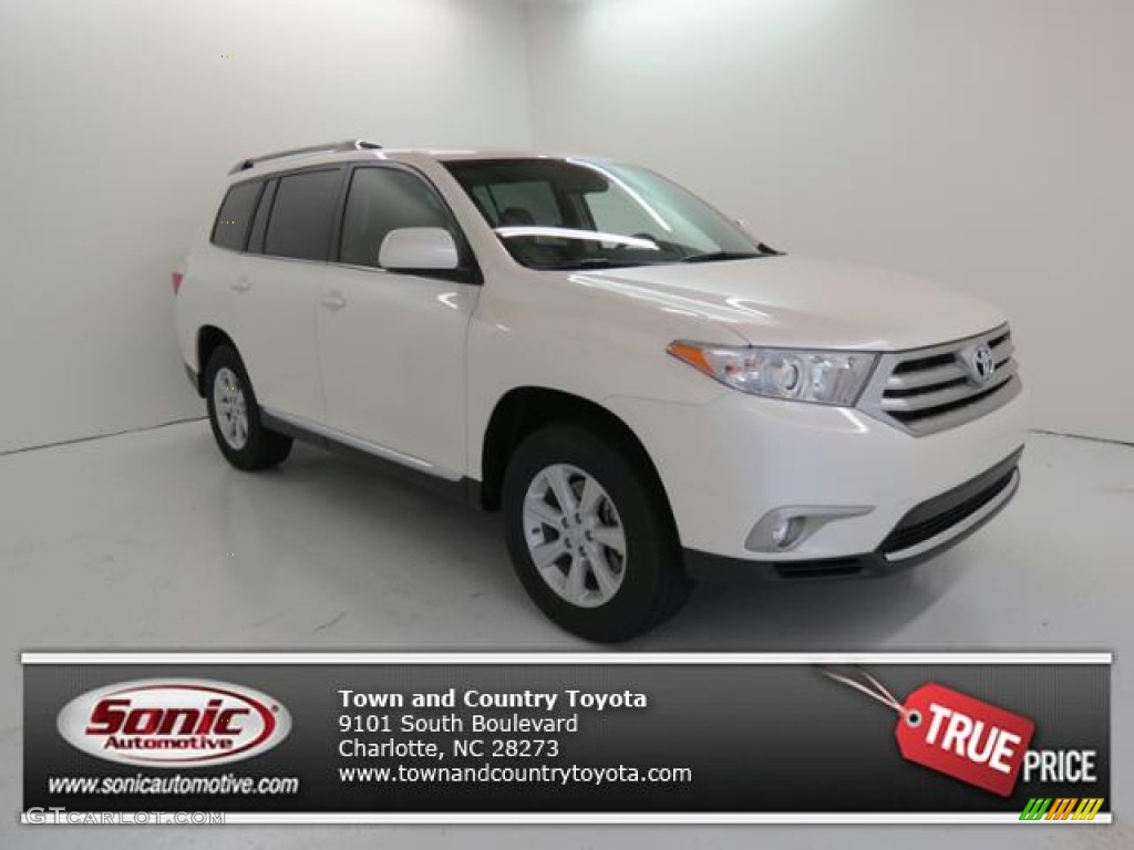 2013 Highlander SE 4WD - Blizzard White Pearl / Ash photo #1