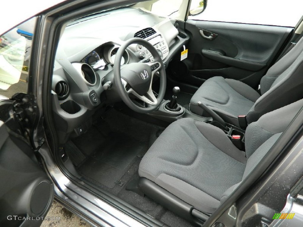 Gray Interior 2013 Honda Fit Standard Fit Model Photo #82394288