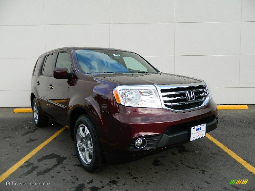 Dark Cherry Pearl Honda Pilot