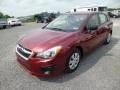 2013 Camellia Red Pearl Subaru Impreza 2.0i 5 Door  photo #3