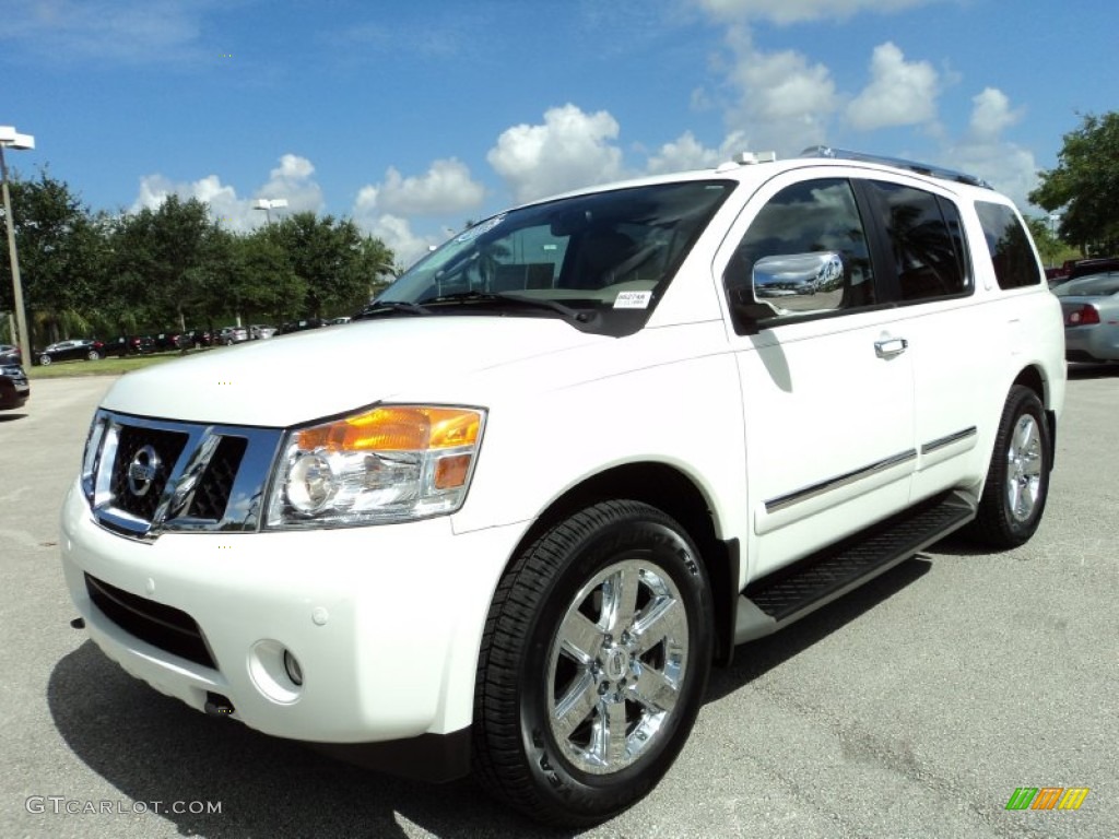 Blizzard White 2011 Nissan Armada Platinum Exterior Photo #82395447
