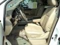 2011 Nissan Armada Almond Interior Front Seat Photo