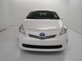 2013 Blizzard White Pearl Toyota Prius v Three Hybrid  photo #2