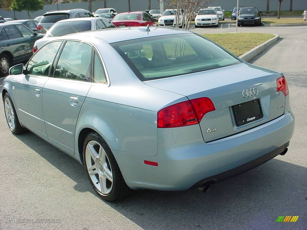 2006 A4 2.0T Sedan - Liquid Blue Metallic / Platinum photo #3