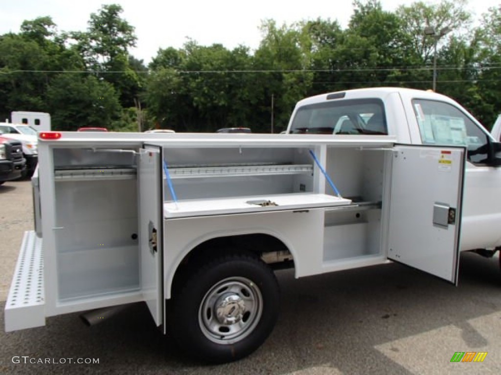 2013 F250 Super Duty XL Regular Cab 4x4 Chassis - Oxford White / Steel photo #9