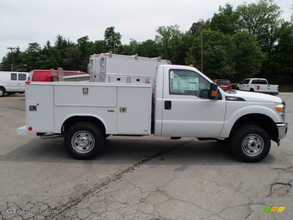 2013 F250 Super Duty XL Regular Cab 4x4 Chassis - Oxford White / Steel photo #1