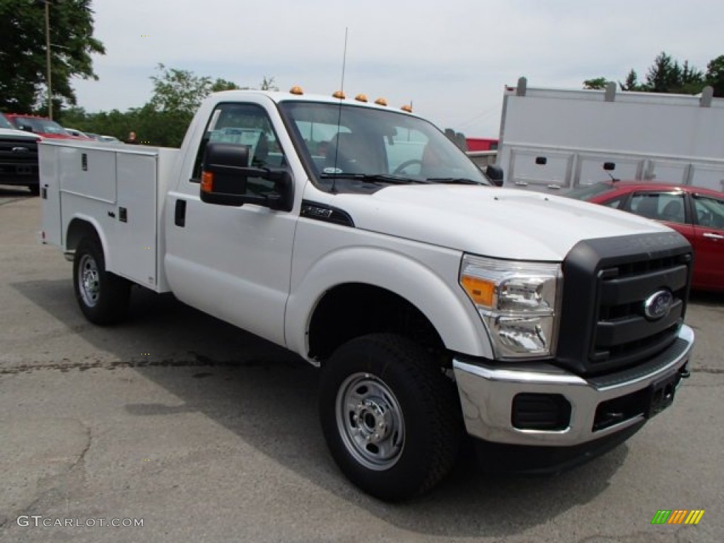 2013 F250 Super Duty XL Regular Cab 4x4 Chassis - Oxford White / Steel photo #2
