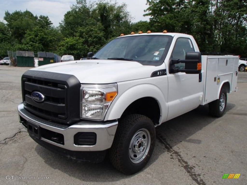2013 F250 Super Duty XL Regular Cab 4x4 Chassis - Oxford White / Steel photo #4