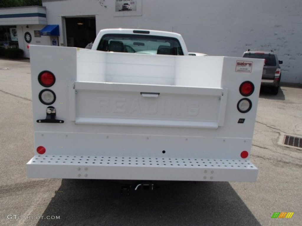 2013 F250 Super Duty XL Regular Cab 4x4 Chassis - Oxford White / Steel photo #7