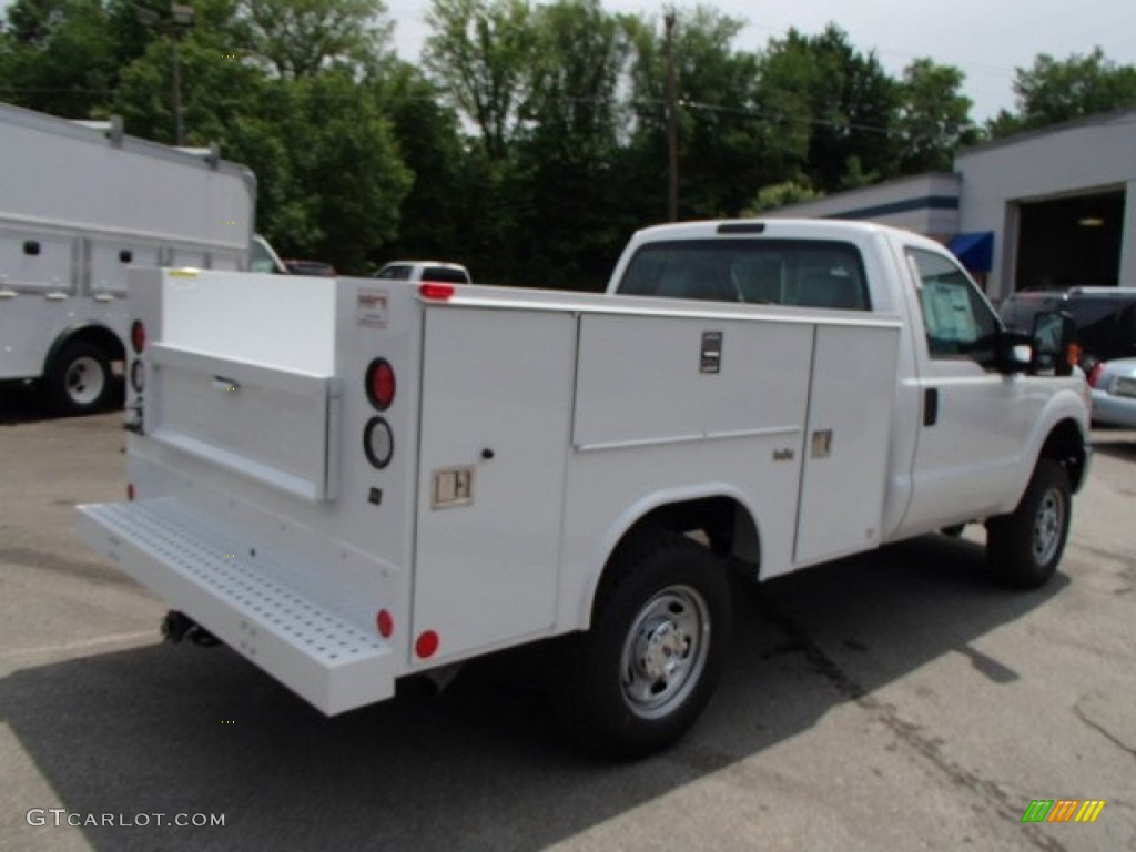 2013 F250 Super Duty XL Regular Cab 4x4 Chassis - Oxford White / Steel photo #8