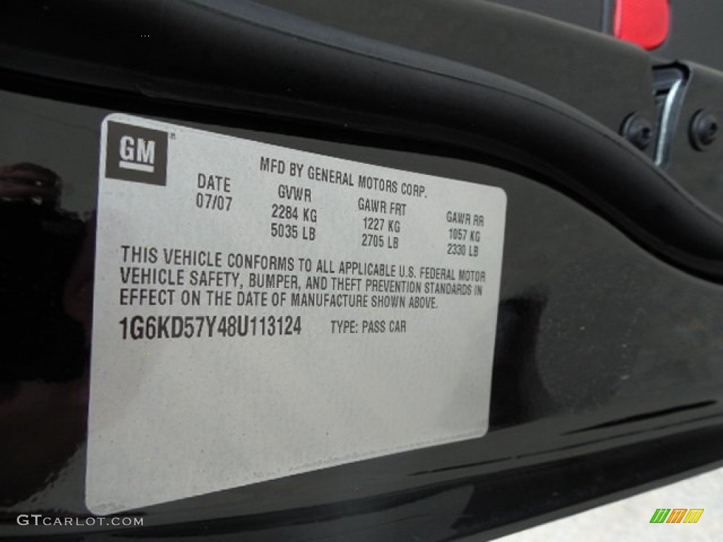 2008 DTS  - Black Raven / Ebony photo #19