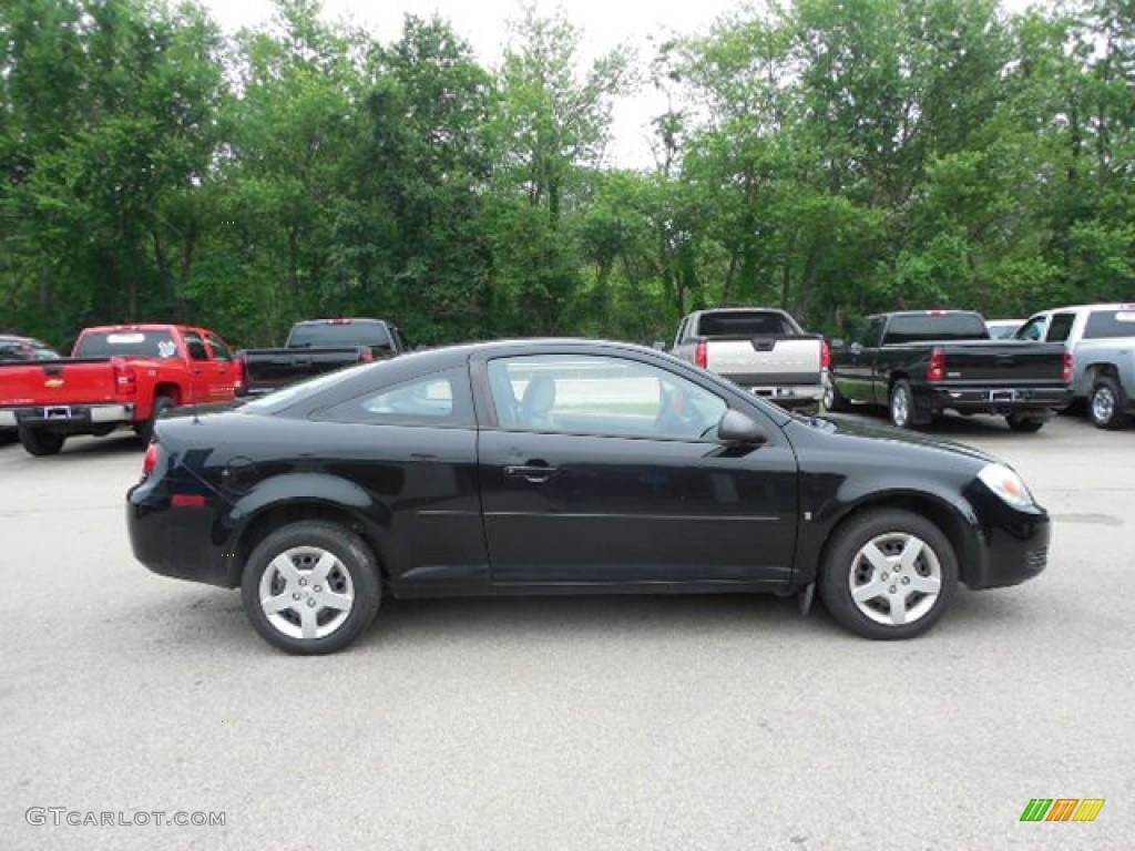 2007 Cobalt LS Coupe - Black / Gray photo #7