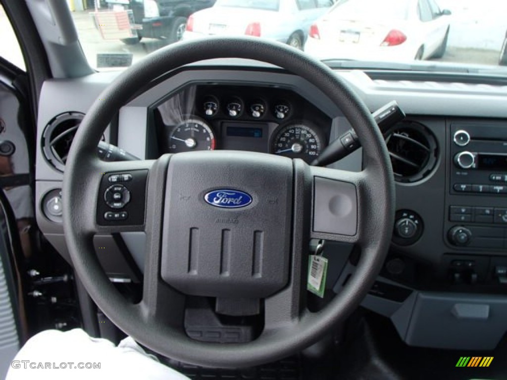 2013 Ford F350 Super Duty XL Regular Cab 4x4 Steel Steering Wheel Photo #82398706