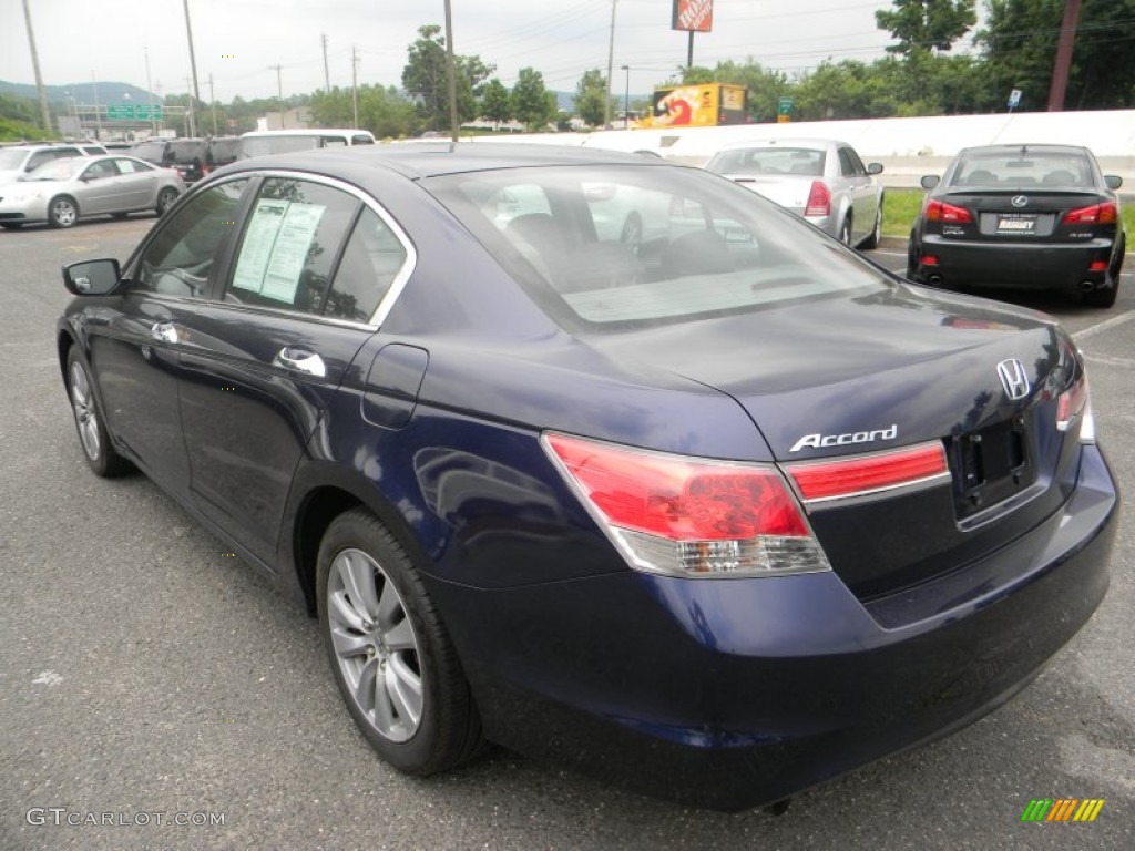 2011 Accord EX V6 Sedan - Celestial Blue Metallic / Gray photo #3