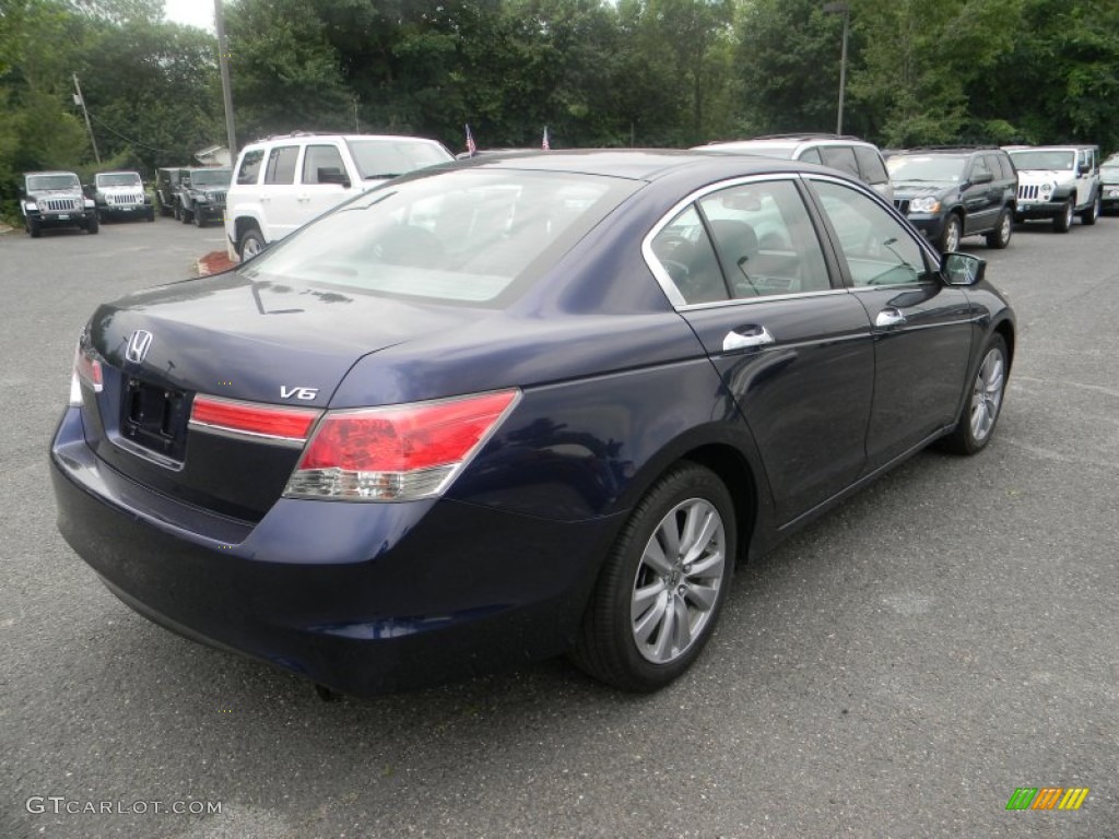 2011 Accord EX V6 Sedan - Celestial Blue Metallic / Gray photo #4