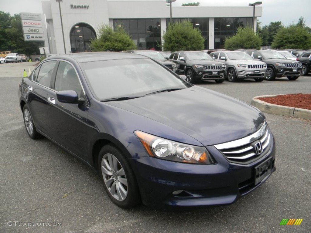 2011 Accord EX V6 Sedan - Celestial Blue Metallic / Gray photo #5